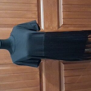 Cathrine MaLandrino black Fringe mini dress. Size L